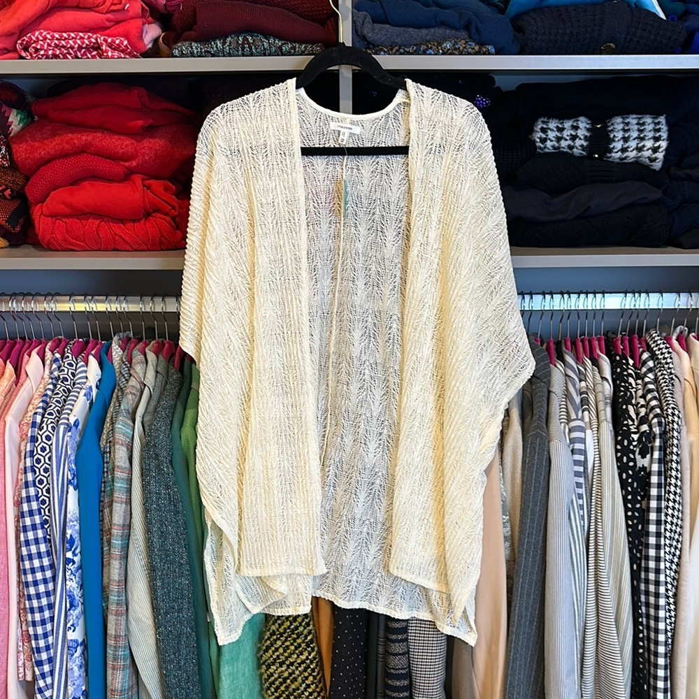 Maurices Cream Open-Front Jacket - image 1